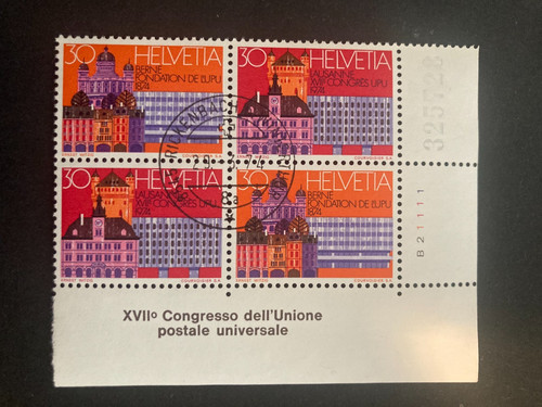 Schweiz 1974 weltpostkongress - schweiz,