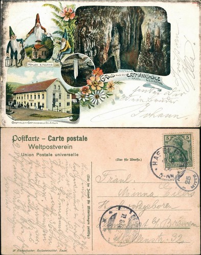 Litho hasel gruss - hasel, (baden)