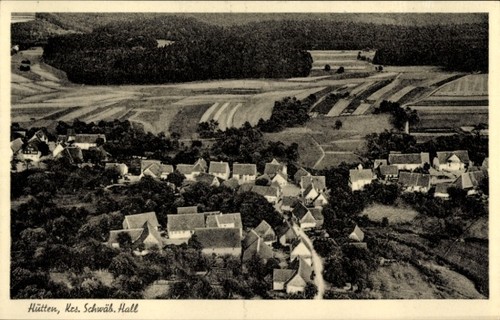 Hütten rickenbach im - ak,